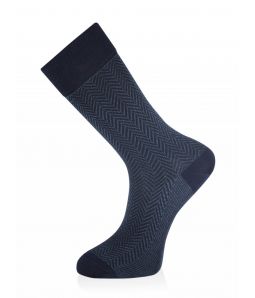 Носки тонкие в мелкий классический узор В1689