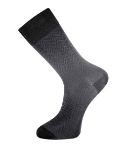 Носки тонкие в мелкий классический узор В1689