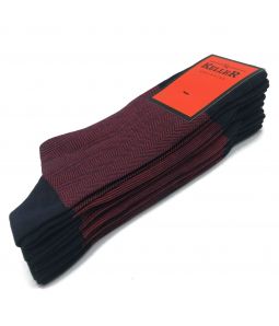 Носки тонкие в мелкий классический узор В1689