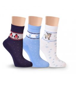 Д3М носки женские махра по следу (набор 3 пары)