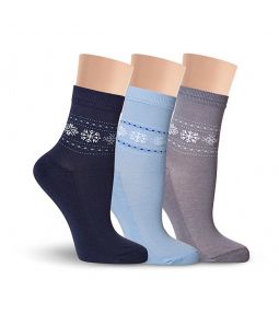 Д11М носки женские махра по следу (набор 3 пары)