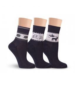 Д16М носки женские махра по следу (набор 3 пары)