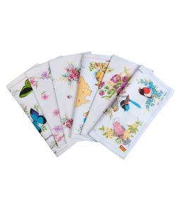 Женские носовые платки 45452-(12 штук)