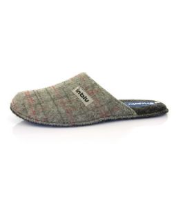 Тапки мужские домашние EU-1Q легкие из текстиля и шерсти.